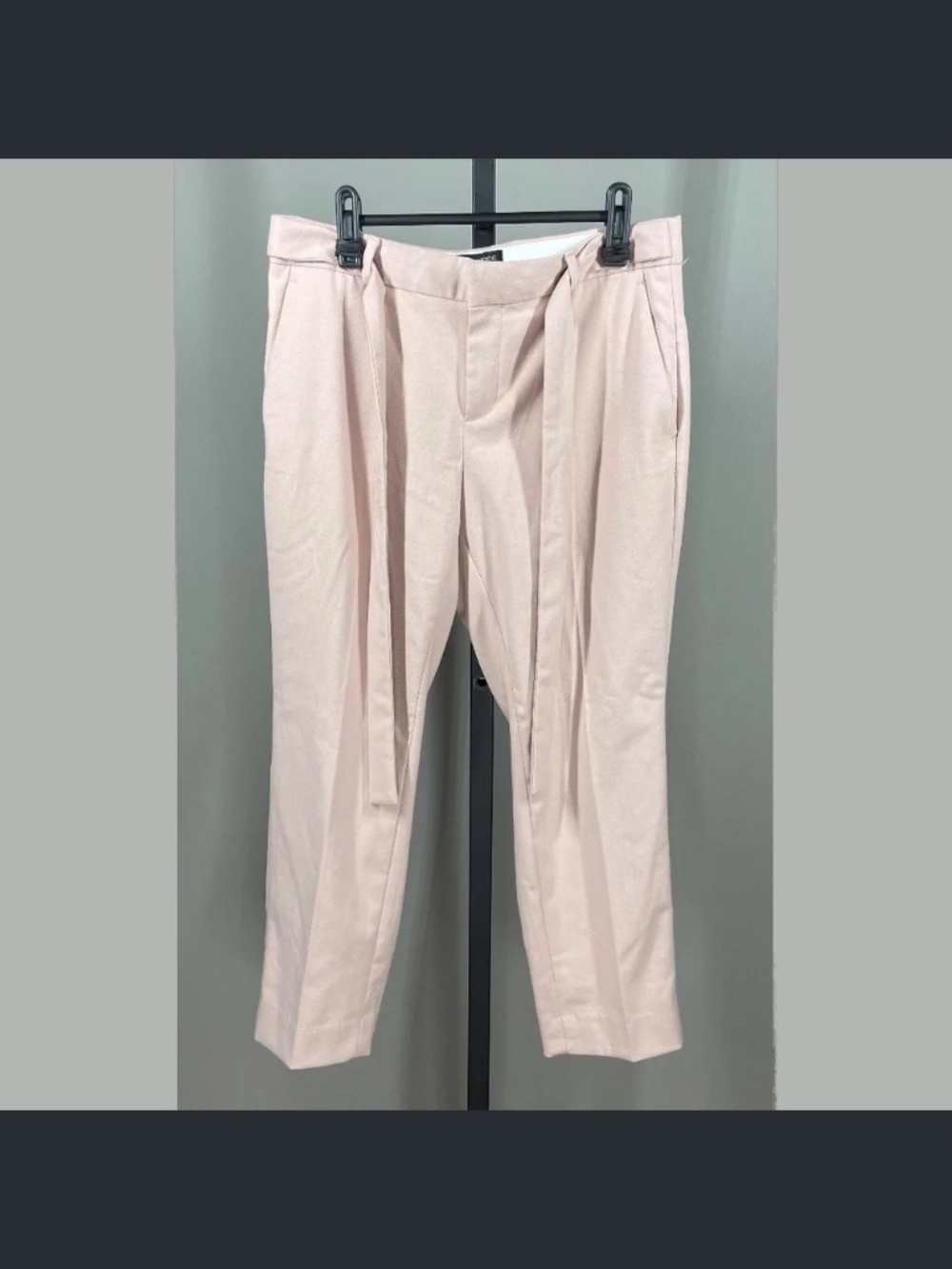 NEW Banana Republic Pants Womens 4 petite pink Avery straight taper preppy